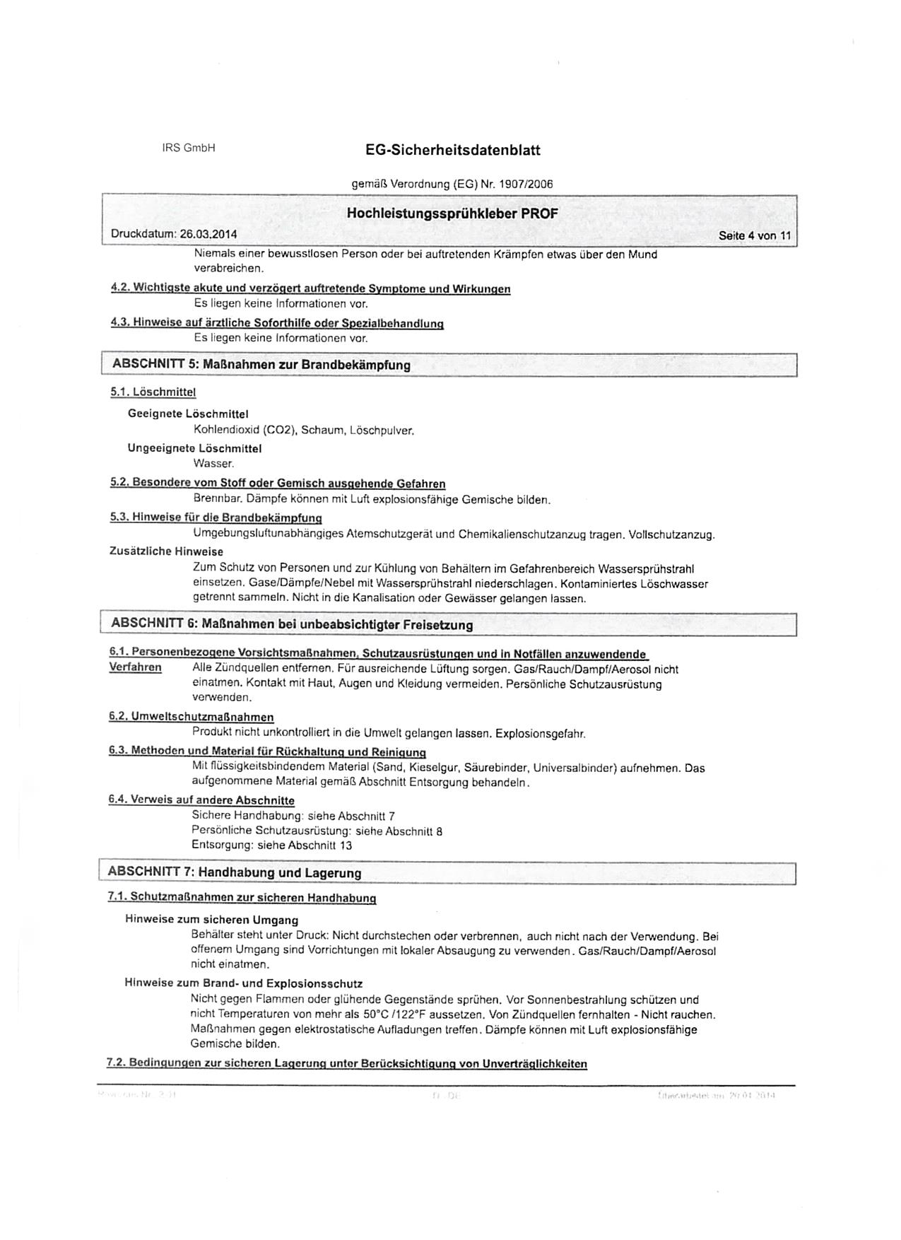 Sprühkleber "HLSK 500"