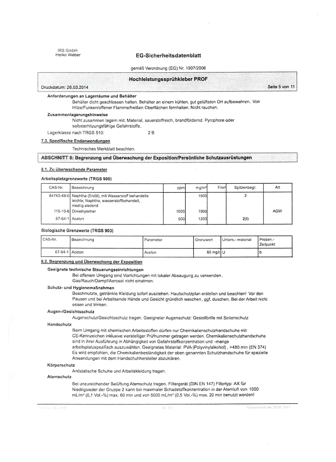 Sprühkleber "HLSK 500"
